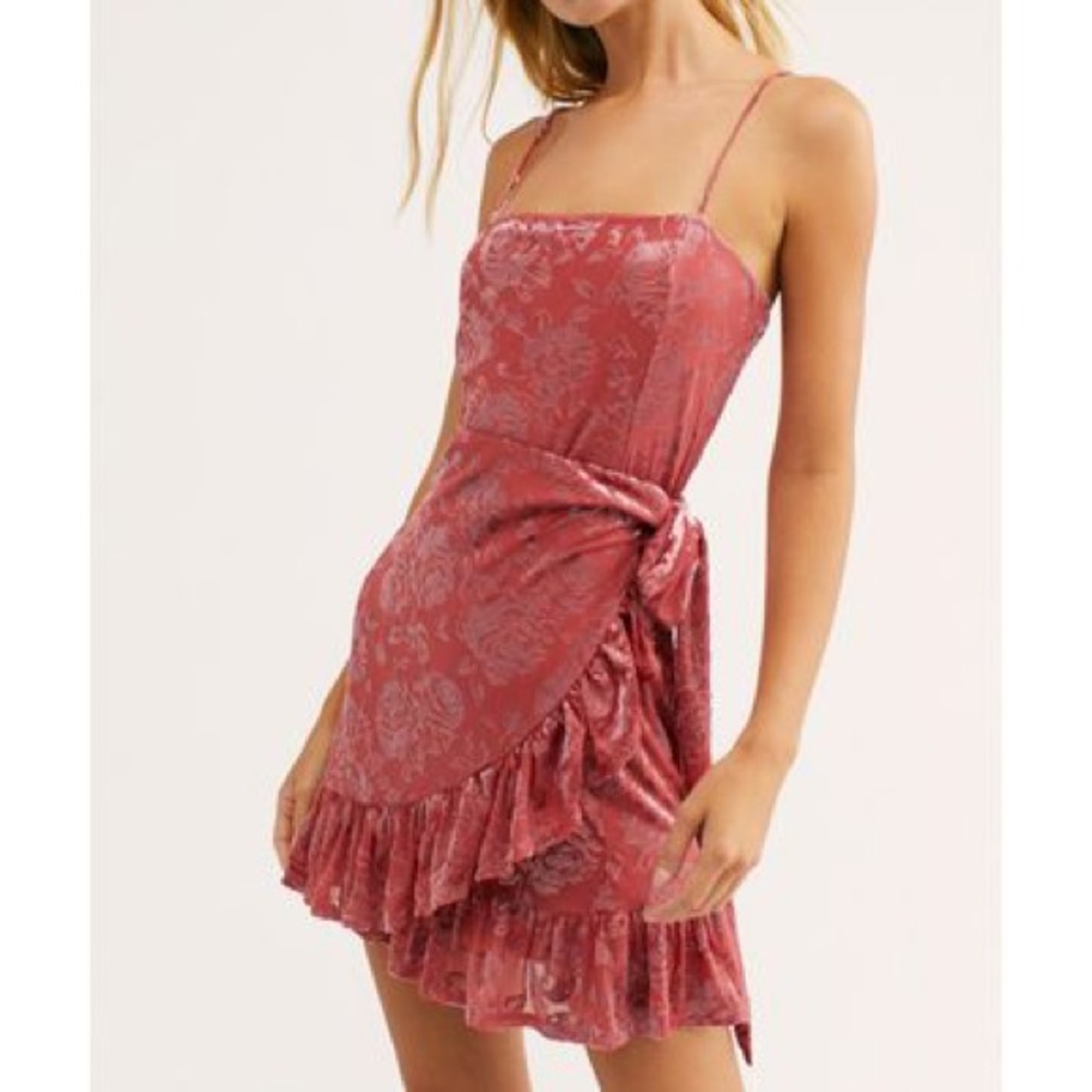 Free People Pink/Mauve Wrap Dress NWT
